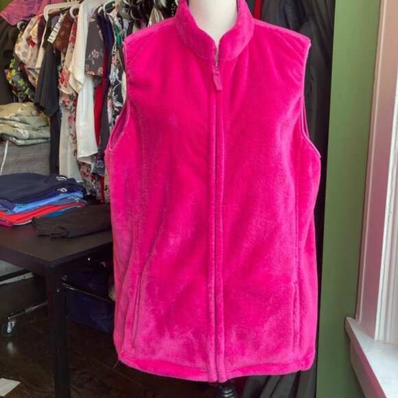 Women's Basic Editions Vest, Size L, Pink - Picture 1 of 7